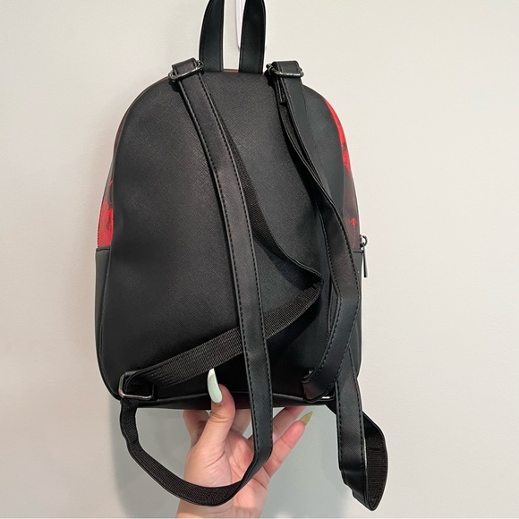 Ghostface Backpack Bioworld The Icon Of Halloween Red/Black Mini Backpack NEW - Picture 6 of 11